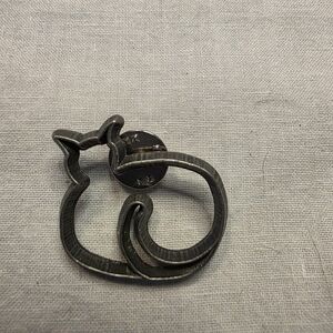 Vintage Ann Clarke Ltd Pewter Cat Pin